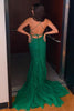 Load image into Gallery viewer, Mermaid Blue Long Prom Dress Backless Evening Dress