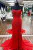 Load image into Gallery viewer, Lace Mermaid Backless Prom Dress