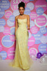 Load image into Gallery viewer, Yellow Mermaid Open Back Prom Dress With Appliques