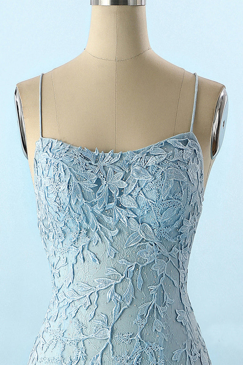 Load image into Gallery viewer, Lace Mermaid Backless Prom Dress