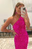 Load image into Gallery viewer, Mermaid Glitter Sexy One-Shoulder Long Prom Dress With Sequins