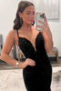 Load image into Gallery viewer, Sparkly Black Mermaid Long Prom Dress with Sequins