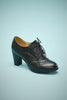 Load image into Gallery viewer, Black Leather Chunky Heels