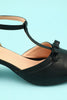 Load image into Gallery viewer, Leather Black Chunky Heels