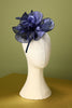 Load image into Gallery viewer, 1920s Blue Organza Beaded Headband