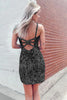 Load image into Gallery viewer, Bodycon Black V Neck Sequins Short Homecoming Dress