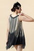 Load image into Gallery viewer, 1920s Round Neck Black Fringed Cocktail Party Dress