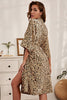 Load image into Gallery viewer, Khaki Leopard Printed Kimono Bridal Party Robe