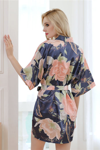 Non-personalized Bride Bridesmaid Floral Robes