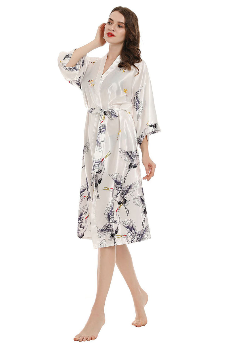 Load image into Gallery viewer, Blush Print Kimono Bridal Party Robes