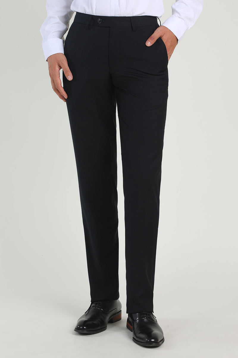 Load image into Gallery viewer, Black Straight Leg Suit Pants for Wedding