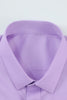 Load image into Gallery viewer, Men&#39;s Purple Wrinkle-Free Solid Long Sleeves Dress Shirt