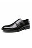 Load image into Gallery viewer, Brown Monk Strap Men&#39;s Leather Slip-On Dress Shoes