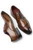 Load image into Gallery viewer, Brown Lace-Up Men&#39;s Leather Slip-On Dress Shoes