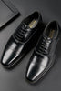 Load image into Gallery viewer, Black Slip-On Leather Men&#39;s Shoes