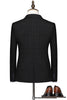 Load image into Gallery viewer, Black One Button 3 Piece Notch Lapel Men Suits