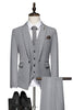 Load image into Gallery viewer, Black One Button 3 Piece Notch Lapel Men Suits