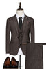 Load image into Gallery viewer, Black Stripe 3-Piece One Button Men Suit