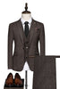 Load image into Gallery viewer, Black Stripe 3 Piece One Button Men Suits