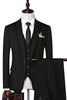 Load image into Gallery viewer, Stripe Black Notch Lapel 3 Piece Men Suits