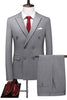 Load image into Gallery viewer, Grey Peak Lapel 2-Piece Double-Breasted Men Suit
