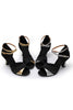 Load image into Gallery viewer, Black Silver Pointed Sandal