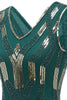 Load image into Gallery viewer, Sheath V Neck Dark Green Sequins 1920s Dress