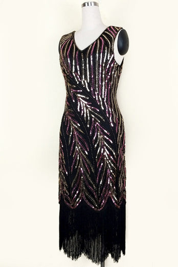 Sequin Great Gatsby Dress with Fringes