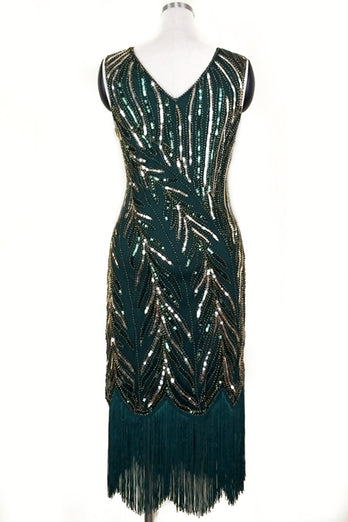 Sequin Great Gatsby Dress with Fringes