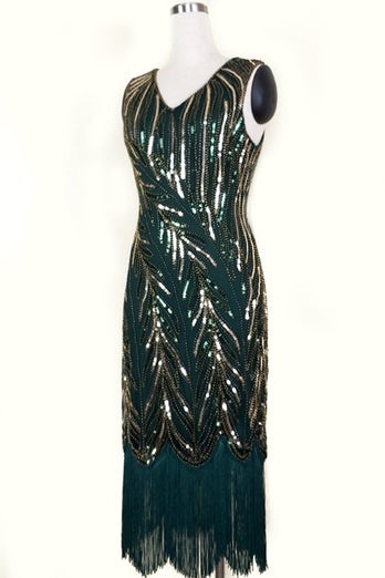 Sequin Great Gatsby Dress with Fringes