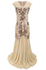 Load image into Gallery viewer, Long Sequin 1920s Gatsby Dress