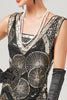 Load image into Gallery viewer, Dark Green 1920s Flapper Dress With Fringes