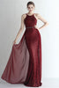 Load image into Gallery viewer, Halter Apricot Sparkly Sequins Prom Dress