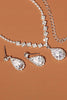 Load image into Gallery viewer, Rhinestone Drop Bridal Earrings Necklace Set