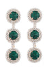 Load image into Gallery viewer, Multi-Layered Round Rhinestones Earrings