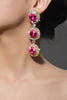 Load image into Gallery viewer, Multi-Layered Round Rhinestones Earrings