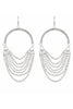 Load image into Gallery viewer, Sparkly Rhinestone Wrapped Silver Earrings