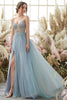 Load image into Gallery viewer, Lavender Tulle A-line Prom Dress with Beading