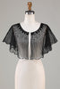 Load image into Gallery viewer, Sequins Black Glitter 1920s Cape with Beaded