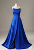 Load image into Gallery viewer, Royal Blue Halter Backless A Line Prom Dress