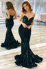 Load image into Gallery viewer, Black Sweetheart Mermaid Prom Dress