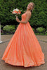 Load image into Gallery viewer, Sparkly Hot Pink Sequins A-Line Long Prom Dress