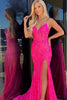 Load image into Gallery viewer, Orange Spaghetti Straps Mermaid Prom Dress