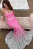 Load image into Gallery viewer, Rose Gold Sparkly Sequins Mermaid Long Prom Dress