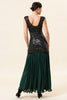 Load image into Gallery viewer, Dark Green Long Formal Dress with Sequins