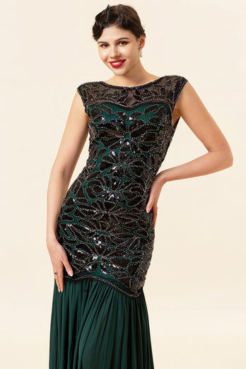 Dark Green Long Formal Dress with Sequins