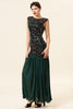 Load image into Gallery viewer, Dark Green Long Formal Dress with Sequins