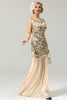 Load image into Gallery viewer, Vintage Sequins Banquet Evening 1920s Dress