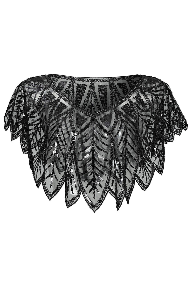 Load image into Gallery viewer, Sequin Glitter 1920s Cape