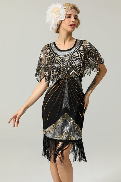 Sequin Glitter 1920s Cape